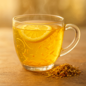 20251121 1434 lemon ginger tea bliss simple compose 01kak2znezeknr1v9h0b92rbr4