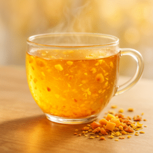 20251121 1458 tropical mango tea simple compose 01kak4cs93ezhth30w6kg1h2wr